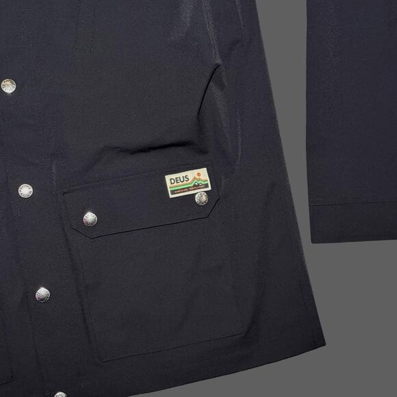 Deus Ex Machina Rambler Anorak Jacket Black Mens Large NWT Water Repellant - Picture 2 of 12